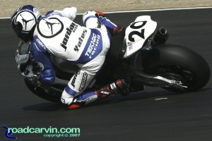 2007 Corona AMA Superbike Championship - Aaron Yates Top of Corkscrew
